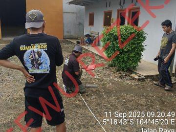 Geolistrik di Gudang Kopi Tekad, Pulau Panggung, Tanggamus