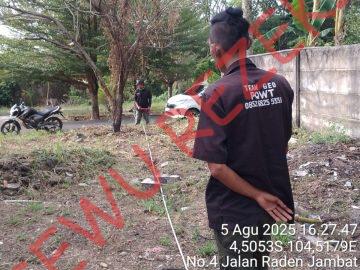 Geolistrik di Samping Lapangan Tenis, Blambangan Umpu, Way Kanan