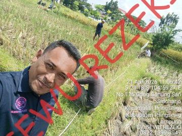 Geolistrik di Sawah Tugu Payung Pringsewu Lampung