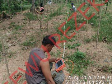 Geolistrik di Kebun Cabe Jamu Sukojarjo 2